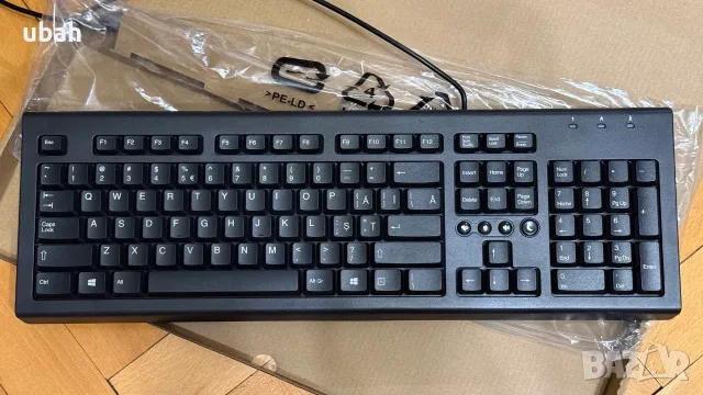 Черна офис клавиатура HP, снимка 2 - Клавиатури и мишки - 56087174