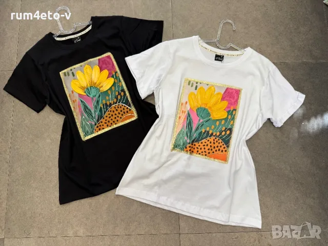 Тениски с щампа като картина , снимка 1
