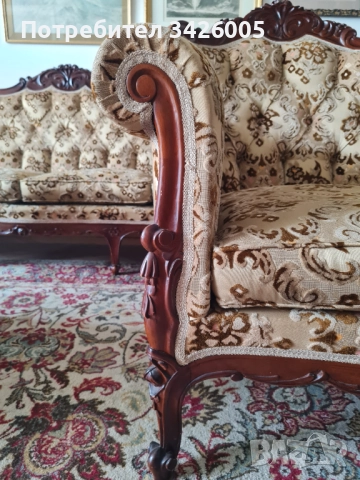 Продавам холова гранитура - барок, снимка 6 - Дивани и мека мебел - 51929436