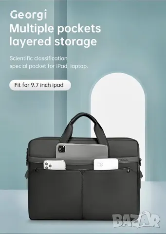 Мъжко луксозно офис куфарче за Лаптоп MARK RYDEN*/ Бизнес чанта от Оксфорд материя!, снимка 8 - Чанти - 49353125