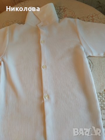 Официална,бяла,копринена ризка за момче., снимка 5 - Детски ризи - 44271441