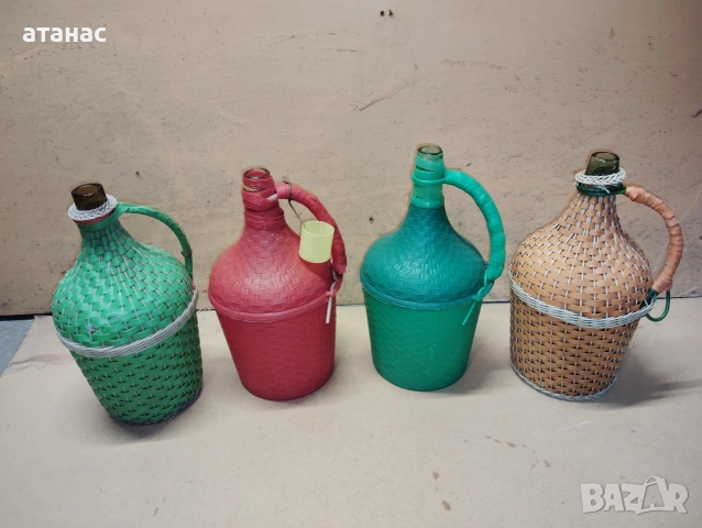 Стари стъклени дамаджани , снимка 4 - Други стоки за дома - 53316692