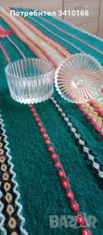 Стъклена захарница, снимка 2 - Аксесоари за кухня - 54181213