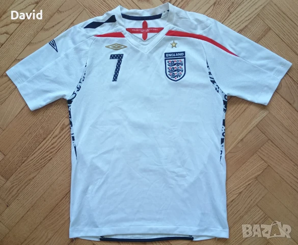 Оригинална фланелка на Англия х Бекъм 07/09