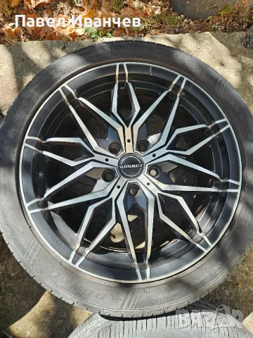 Джанти BORBET 17" 5х112 7.5Jx17 с гуми Dunlop 225/45 R17, снимка 5 - Гуми и джанти - 56243555