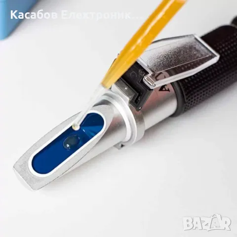 Рефрактометър за мед, захаромер и водно съдържание + течност за калибриране, снимка 4 - Други инструменти - 48949282
