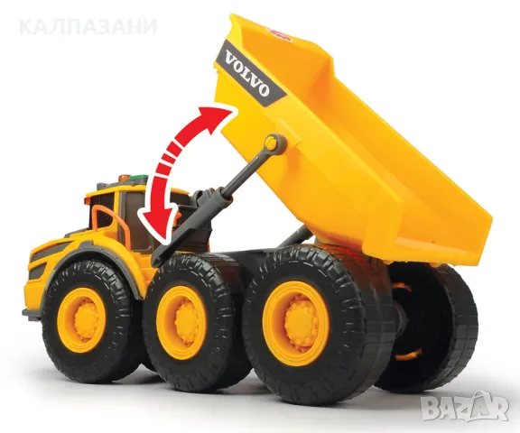 Dickie Toys Съчленен самосвал Volvo 23 см 203723004, снимка 5 - Коли, камиони, мотори, писти - 50096530