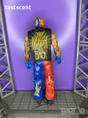 Екшън фигура WWE Rey Mysterio Mattel Elite играчка Рей Мистерио red & blue 619, снимка 12 - Колекции - 49513410