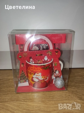 Коледен сет от поднос,чаша и кухненска ръкавица с ръкохватка 28.99 лв., снимка 3 - Декорация за дома - 52708653