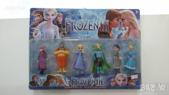 Фигурки за торта Замръзналото кралство Frozen 3, топери Frozen, 6 броя, блистер - 97065-1, снимка 2 - Фигурки - 42246040