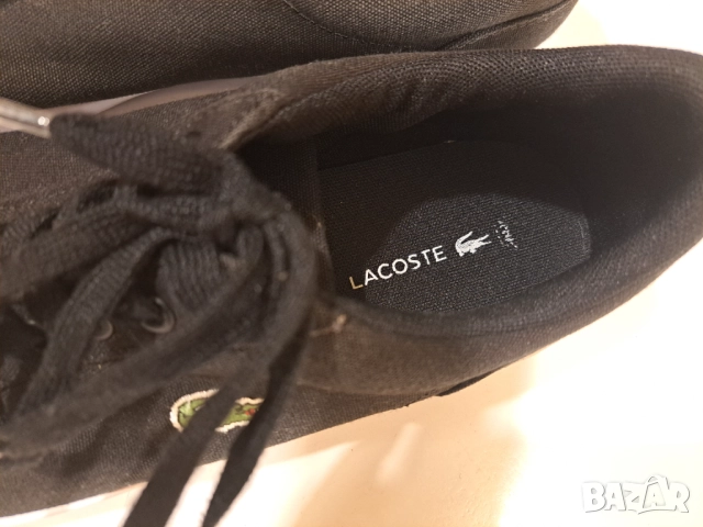 Оригинални спортни обувки Lacoste – 2 чифта (сини и черни), размер 43, много добро състояние, снимка 4 - Спортни обувки - 52057432