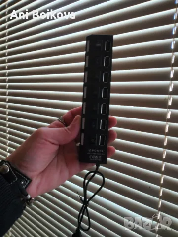 7 гнезда usb разклонител, снимка 3 - USB кабели - 49387504