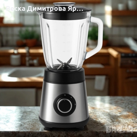 Блендер Muhler, 500W, 1.5 л, стъклена кана