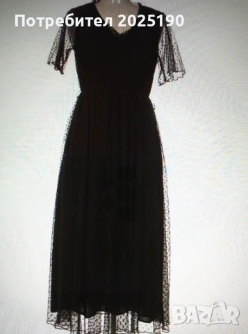 Дамска черна рокля Н&М 