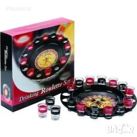 Настолна игра рулетка Drinking Roulette Set, снимка 4 - Рулетки - 47482746