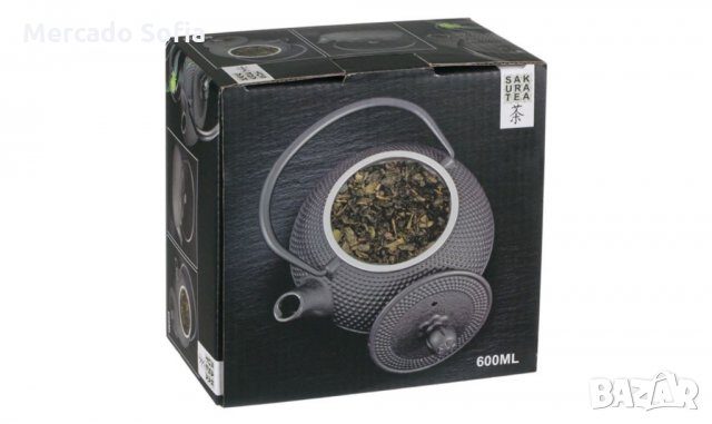 Чайник Чугун Черни релефни точки 600 мл , снимка 4 - Кани - 31841536