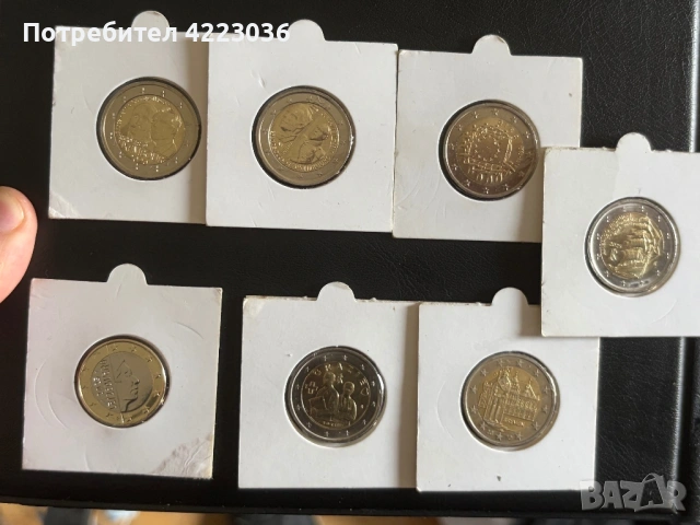 Евромонети от 2€ и 1€ Словения Словакия Андора Естония Монако Люксембург и още, снимка 6 - Нумизматика и бонистика - 54265988