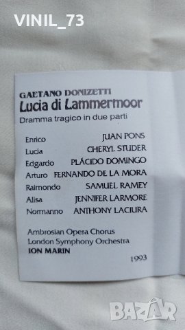 Gaetano Donizetti  – Lucia Di Lammermoor, снимка 4 - Аудио касети - 42550824