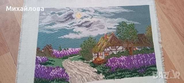 Гоблен "Перуники/ Лавандули/ Сребърна нощ" от Вилер , снимка 2 - Гоблени - 52874090