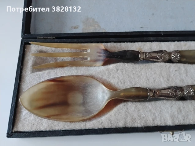 прибори за сервиране от рог, снимка 5 - Антикварни и старинни предмети - 51376740