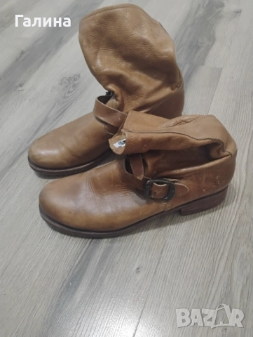 Боти от естествена кожа, снимка 10 - Дамски боти - 52146622