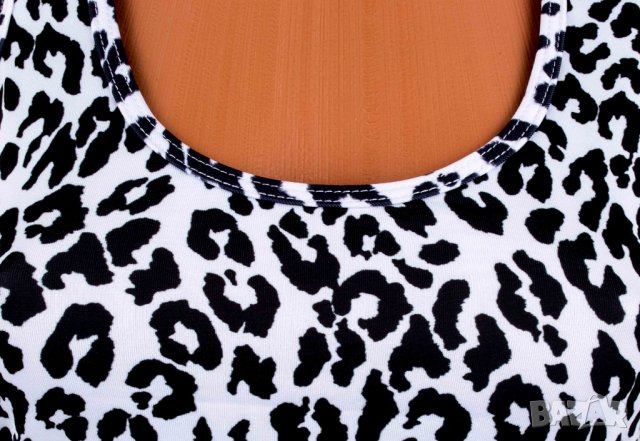 Черно-бял топ 200 DEN марка Bas Black , снимка 6 - Потници - 38689148