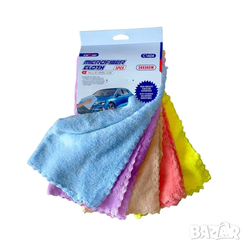 Микрофибърна кърпа 30х30 5 броя