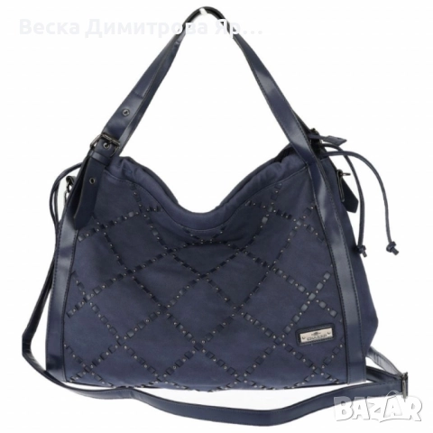 Велурена дамска чанта с декоративни ленти и метални капси – елегантен бохо дизайн, снимка 17 - Чанти - 52574232