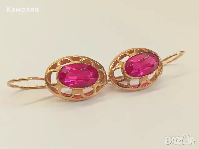 Руско злато. Обеци , снимка 2 - Обеци - 56412198