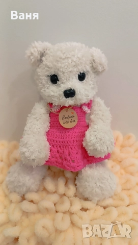 Плетено мече, снимка 7 - Плюшени играчки - 52260213