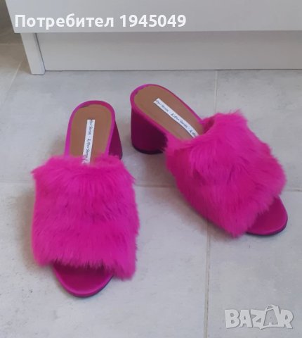 Маркови дамски елегантни чехли на ток - 36 номер, снимка 5 - Чехли - 50849639