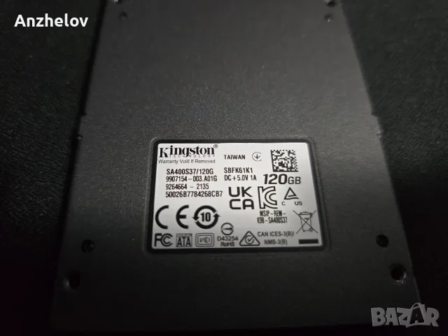 120GB SSD Kingston A400, снимка 2 - Твърди дискове - 56447082