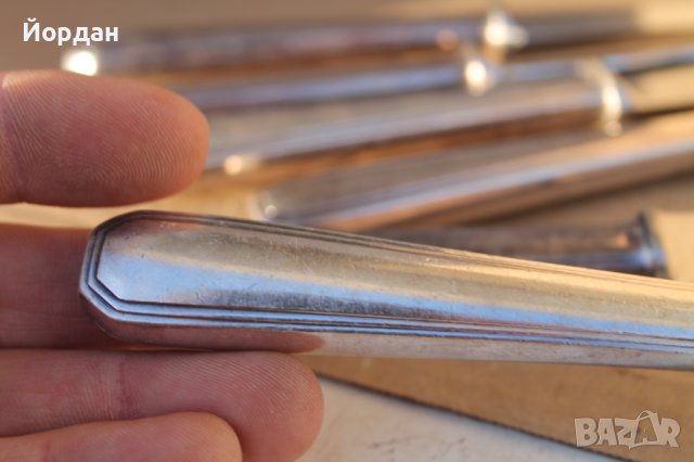 6 броя посребрени ножове , снимка 5 - Други ценни предмети - 44420853