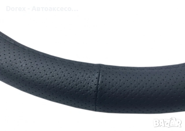 Калъф за волан за камион 44-46 см - черен от еко кожа, снимка 2 - Аксесоари и консумативи - 54078040