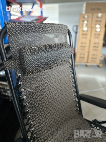 Удобен Сгъваем Шезлонг с Облегалка за плаж къмпинг градина, снимка 2 - Къмпинг мебели - 44737907