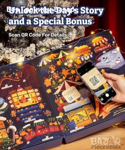 Нов Коледен Адвент Календар с 13 уникални пъзела и 3D дизайн за деца, снимка 4 - Игри и пъзели - 48306426