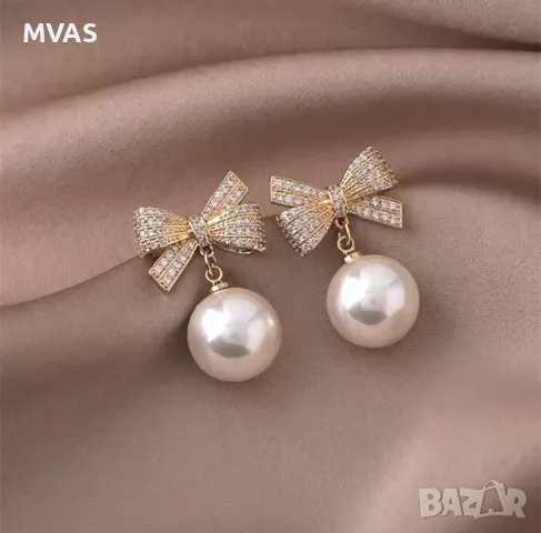 Нови Коледни обеци топки бели Коледно парти обици