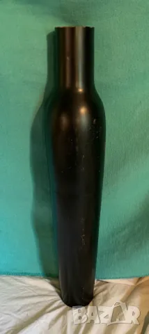 Дървена голяма ваза висока 77 см.Отвор 8 см., снимка 2 - Вази - 47346721