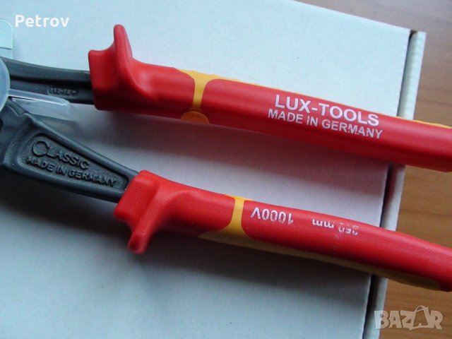 LUX-TOOLS - 250 mm VDE 1000 V Клещи Гарги !!! ЧИСТО НОВИ !!! Made in Germany !!!, снимка 4 - Клещи - 31603443