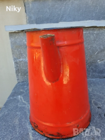 Емайлирана кана , снимка 3 - Антикварни и старинни предмети - 51730264