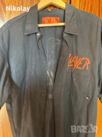 Риза SLAYER 2XL USA vintage Dickies Official merchandise , снимка 1 - Ризи - 48558328