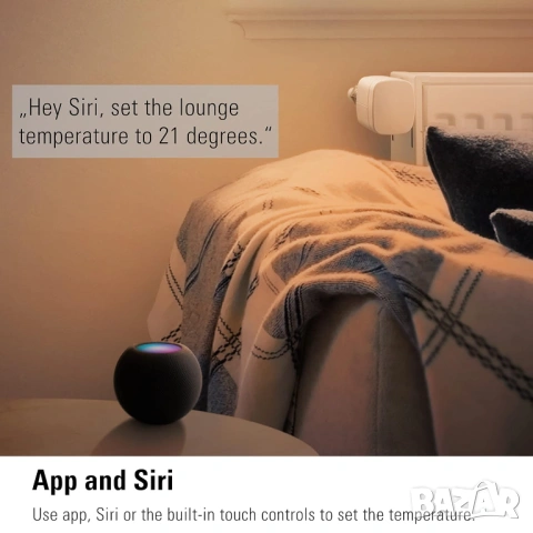 Смарт термоглава Eve с дисплей НОВ Eve Thermo (Apple Home) , снимка 4 - Радиатори - 53927970