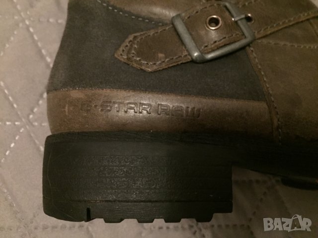 G-star оригинални дамски ботуши от естествена кожа Uk5/38, снимка 4 - Дамски ботуши - 30703012