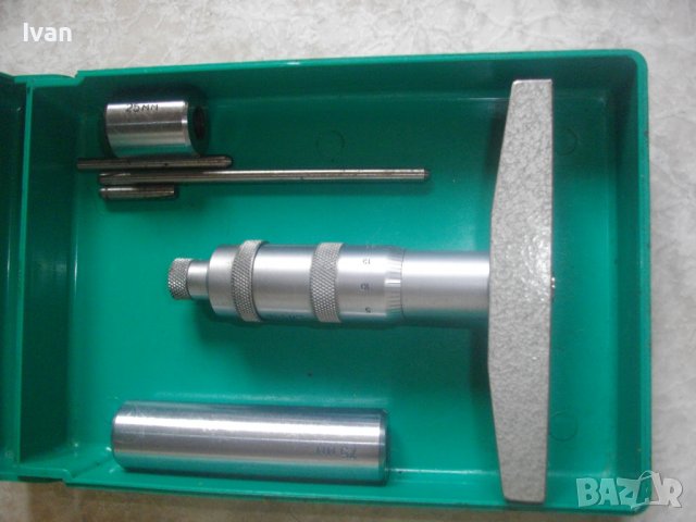 Сделано в СССР-Нов Дълбокомер Микрометричен/Микрометър ГМ-100, 0-100мм, снимка 4 - Други инструменти - 37056188