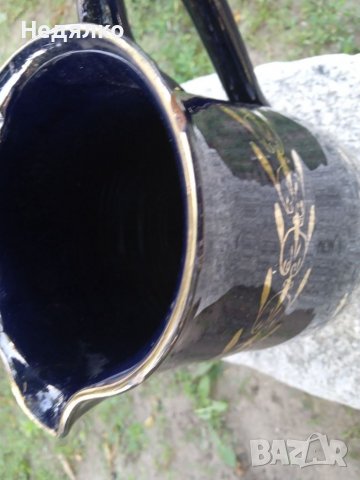 Стара красива кана,керамика,кобалт, снимка 10 - Антикварни и старинни предмети - 37192750