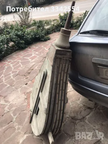 МЕХ МЯХ КОВАШКИ ДУХАЛО АВТЕНТИЧЕН ОГРОМЕН ДЪРВО КОЖА МЕТАЛ, снимка 3 - Други ценни предмети - 49460212