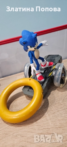 Соник с радиоуправляем пръстен, снимка 3 - Коли, камиони, мотори, писти - 52355563