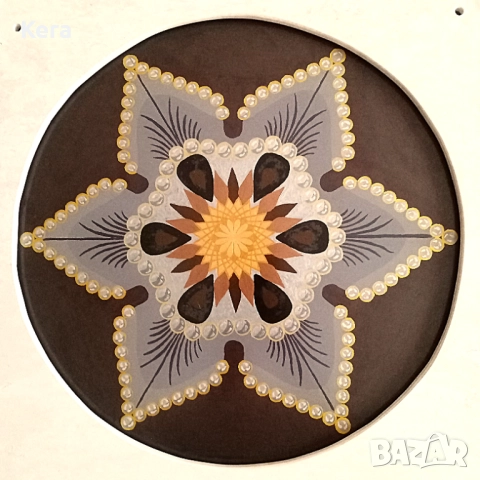 Картина мандала - Цвете от лед, снимка 2 - Картини - 52869667