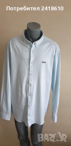 Hugo Boss BIADO _ R Cotton Regular Fit Stretch Mens Size 3XL НОВО! ОРИГИНАЛ! Мъжка Памучна Риза., снимка 8 - Ризи - 51712428