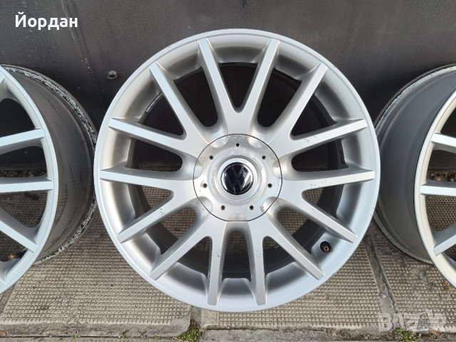 ОРИГИНАЛНИ алуминиеви джанти 17' 5x112 57,1 ФОЛКСВАГЕН GOLF 5 GT / VOLKSWAGEN TOURAN JETTA CADDY, снимка 9 - Гуми и джанти - 52817523